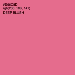 #E66C8D - Deep Blush Color Image